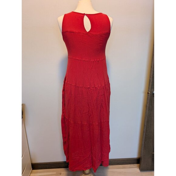 Max Studio Womens Small Lined Flowy Gauze Summer Boho Maxi Dress - Picture 3 of 5